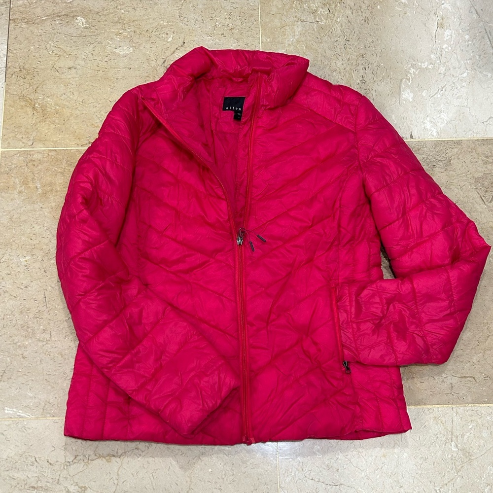 Hot pink puffer